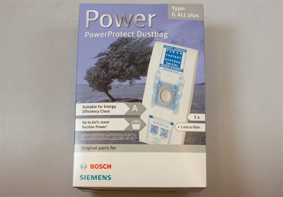 Dammsugarpåsar, Bosch dammsugare - Vit