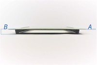 Ugn glas, AEG spis & ugn - 465 mm x 590 mm x B:39 mm / A:5 mm (yttreglas)