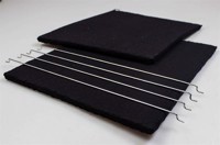 Kolfilter, FAR köksfläkt - 245 mm x 285 mm (2 st)