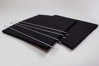Kolfilter, FAR köksfläkt - 245 mm x 285 mm (2 st)
