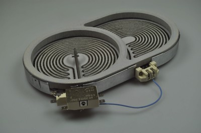 Värmezon, Elektro Helios spis & ugn - 400V  (dubbelzon/oval)