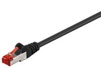 MicroConnect - F/UTP CAT6 0.25m Black PVC