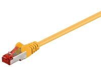 MicroConnect - F/UTP CAT6 0.5m Yellow PVC