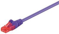 MicroConnect - U/UTP CAT6 0.5M Purple PVC