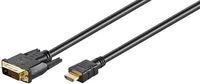 MicroConnect - HDMI 19 - DVI-D M-M Cable 3m