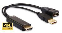 MicroConnect - Adapter HDMI - Displayport M-F