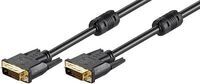 MicroConnect - DVI-D 24+1-pin w. Ferrit, M-M