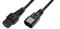 MicroConnect - Powercord C13 IEC Lock - C14