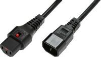MicroConnect - Powercord C13 IEC Lock - C14