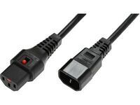 MicroConnect - Powercord C13 IEC Lock - C14