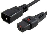 MicroConnect - Powercord C13 IEC Lock - C14