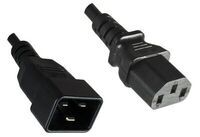 MicroConnect - PowerCord C13-C20 0.5M Black