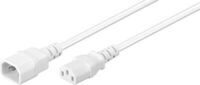MicroConnect - Power Cord C13-C14 0.5m White