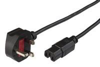 MicroConnect - Power Cord UK -  C15 2m Black