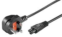MicroConnect - Power Cord UK - C5 0,5m Black