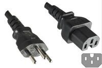 MicroConnect - Power Cord Swiss - C15 1.8m