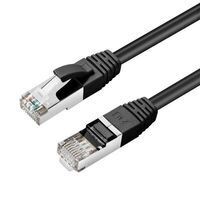 MicroConnect - S/FTP CAT6 1m Black LSZH