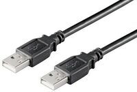 MicroConnect - USB2.0 A-A 0,5m M-M, Black