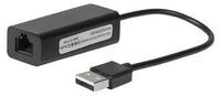 MicroConnect - USB2.0 to Ethernet, Black