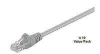 MicroConnect - U/UTP CAT5e 3M Grey 10 Pack