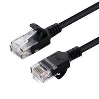 MicroConnect - U/UTP CAT6 1M Black Slim