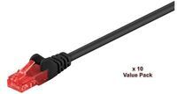 MicroConnect - U/UTP CAT6 5M Black10 PACK