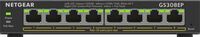 Netgear - 8PT GE Plus Switch W/POE+