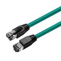 MicroConnect - CAT8.1 S/FTP 0,25m Green LSZH