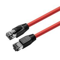 MicroConnect - CAT8.1 S/FTP 10m Red LSZH