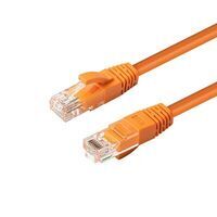 MicroConnect - CAT6A UTP 0.25m Orange LSZH