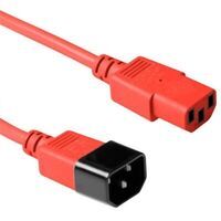 MicroConnect - Red power cable C14 to C13,