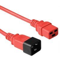 MicroConnect - Red power cable C20 to C19,