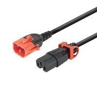 MicroConnect - Powercord C14 IEC Lock+ Dual