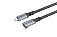 Mercodan - vinklet 90� USB-C kabel 3,0m,