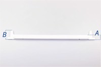 List till glashylla, Cylinda kyl och frys - 21 mm x 490 mm x B:54 mm / A:27 mm (bak)